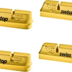 SwissStop RacePro Yellow King X4 Brake Pad Inserts Carbon Wheels For Campagnolo