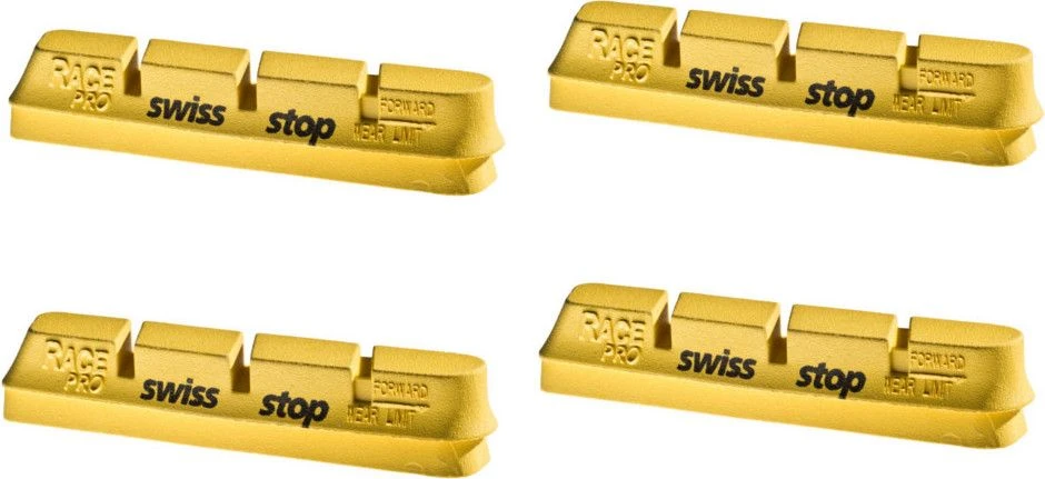 SwissStop RacePro Yellow King X4 Brake Pad Inserts Carbon Wheels For Campagnolo 1 SwissStop RacePro Yellow King X4 Brake Pad Inserts Carbon Wheels For Campagnolo