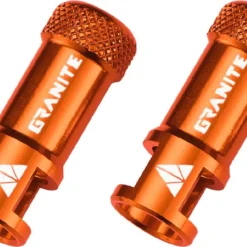 Granite Design Juicy Nipple Presta Valve Core Remover Cap Orange