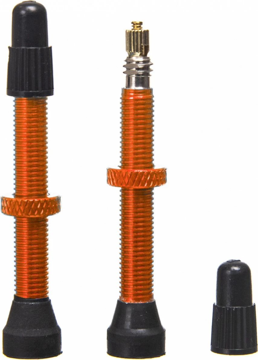 Pair Of Neatt Tubeless Presta Valves Orange 2 Pair Of Neatt Tubeless Presta Valves Orange - Image 2