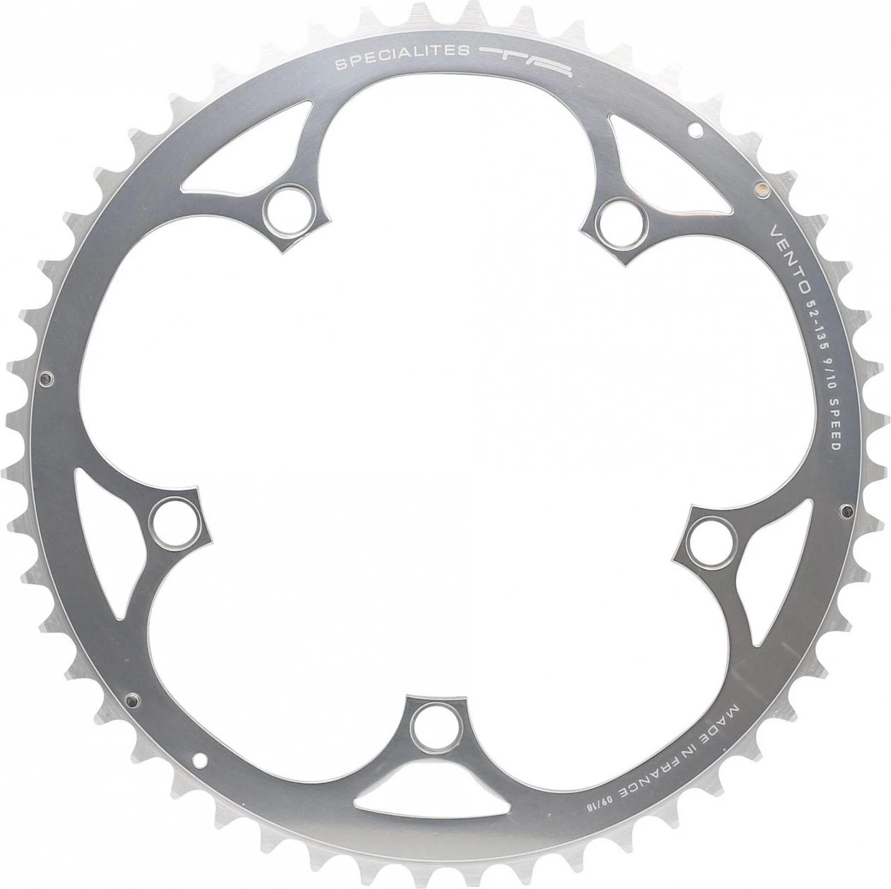 SPECIALITES TA Chain Ring Vento Outside 9 / 10S 135mm Silver 1 SPECIALITES TA Chain Ring Vento Outside 9 / 10S 135mm Silver