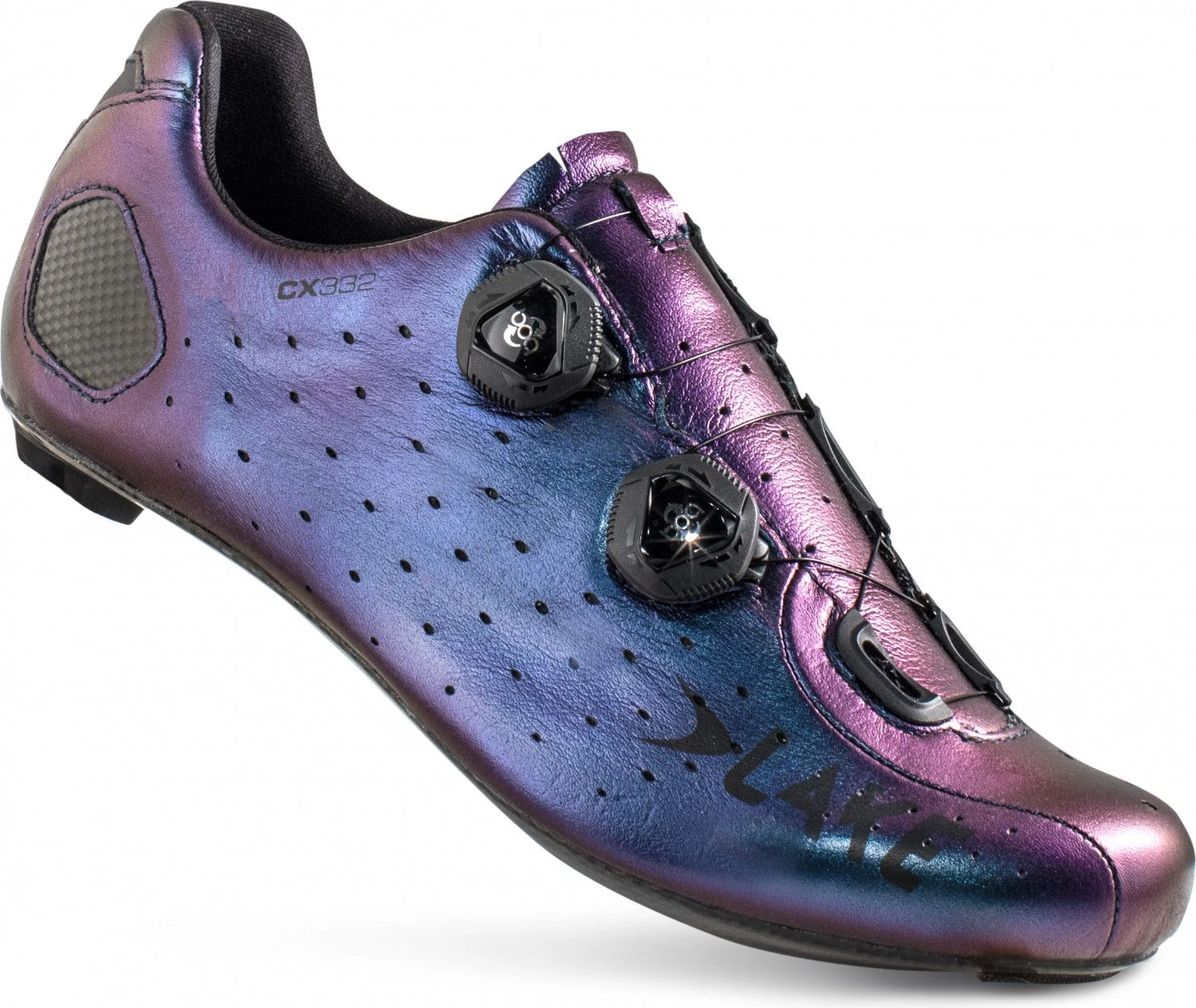 Lake CX332 Road Shoes Black / Silver 3 Lake CX332 Road Shoes Black / Silver - Image 3
