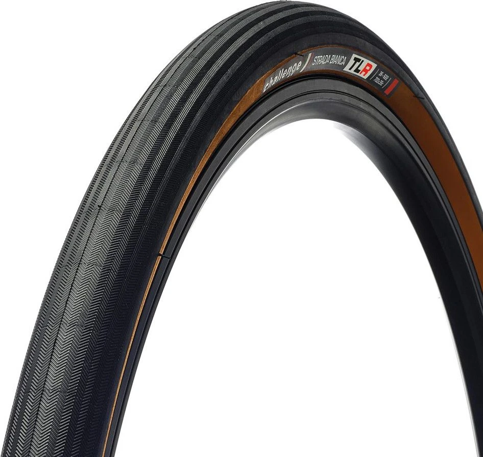 Gravel Challenge Strada Bianca Race Tubeless 700 Tire Black / Brown 1 Gravel Challenge Strada Bianca Race Tubeless 700 Tire Black / Brown