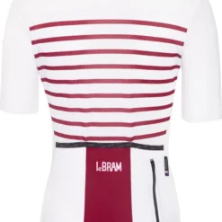 LeBram Ventoux Women's Short Sleeve Jersey White Bordeaux Tailored Fit -Sram Bike Shop 17308095f4ef499b88238.05954521