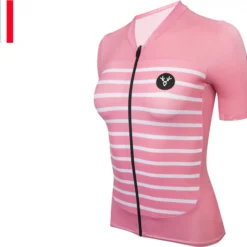 LeBram Ventoux Women's Short Sleeve Jersey White Bordeaux Tailored Fit -Sram Bike Shop 17308125f7134f4972625.68596495