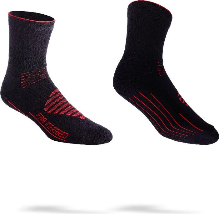 BBB InFraRouge FIRFeet Socks Black / Red 1 BBB InFraRouge FIRFeet Socks Black / Red