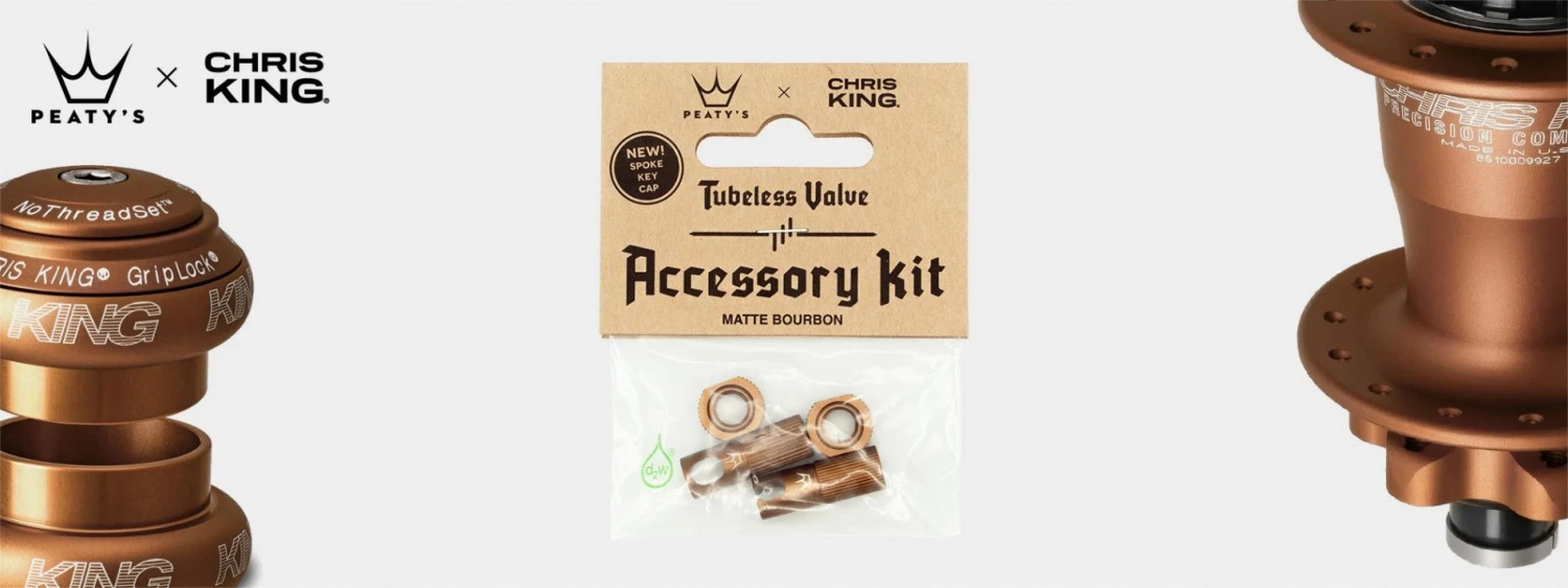 Peaty's X Chris King (MK2) Bourbon Tubeless Valve Accessories 2 Peaty's X Chris King (MK2) Bourbon Tubeless Valve Accessories - Image 2