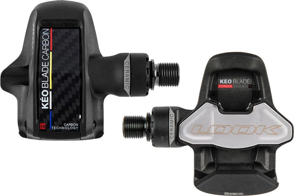 Pair Of Look Keo Blade Carbon Ceramic Ti Pedals Black 1 Pair Of Look Keo Blade Carbon Ceramic Ti Pedals Black
