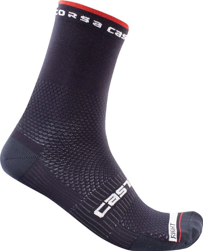 Pair Of Castelli Rosso Corsa Pro 15 Socks Black 3 Pair Of Castelli Rosso Corsa Pro 15 Socks Black - Image 3