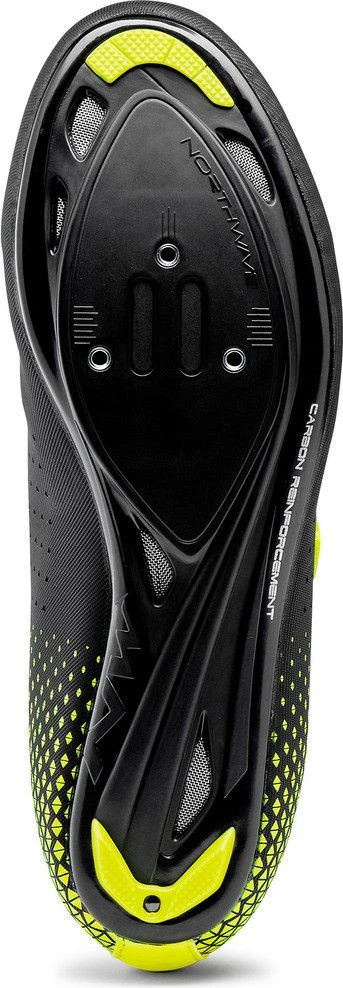 Northwave CORE PLUS 2 Shoes Black / Fluo Yellow 2 Northwave CORE PLUS 2 Shoes Black / Fluo Yellow - Image 2