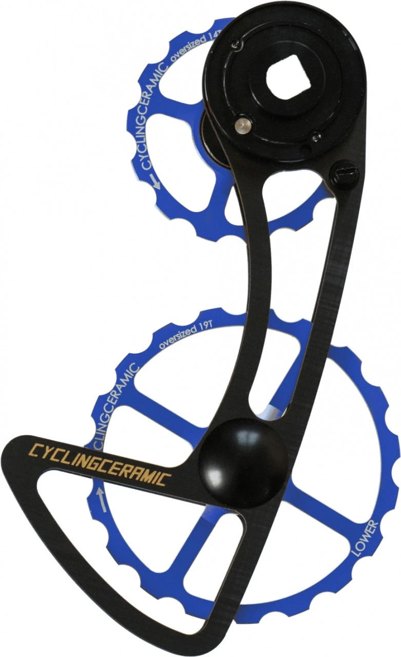 CyclingCeramic 14/19 Derailleur Cage For Sram AXS 12V Blue 1 CyclingCeramic 14/19 Derailleur Cage For Sram AXS 12V Blue