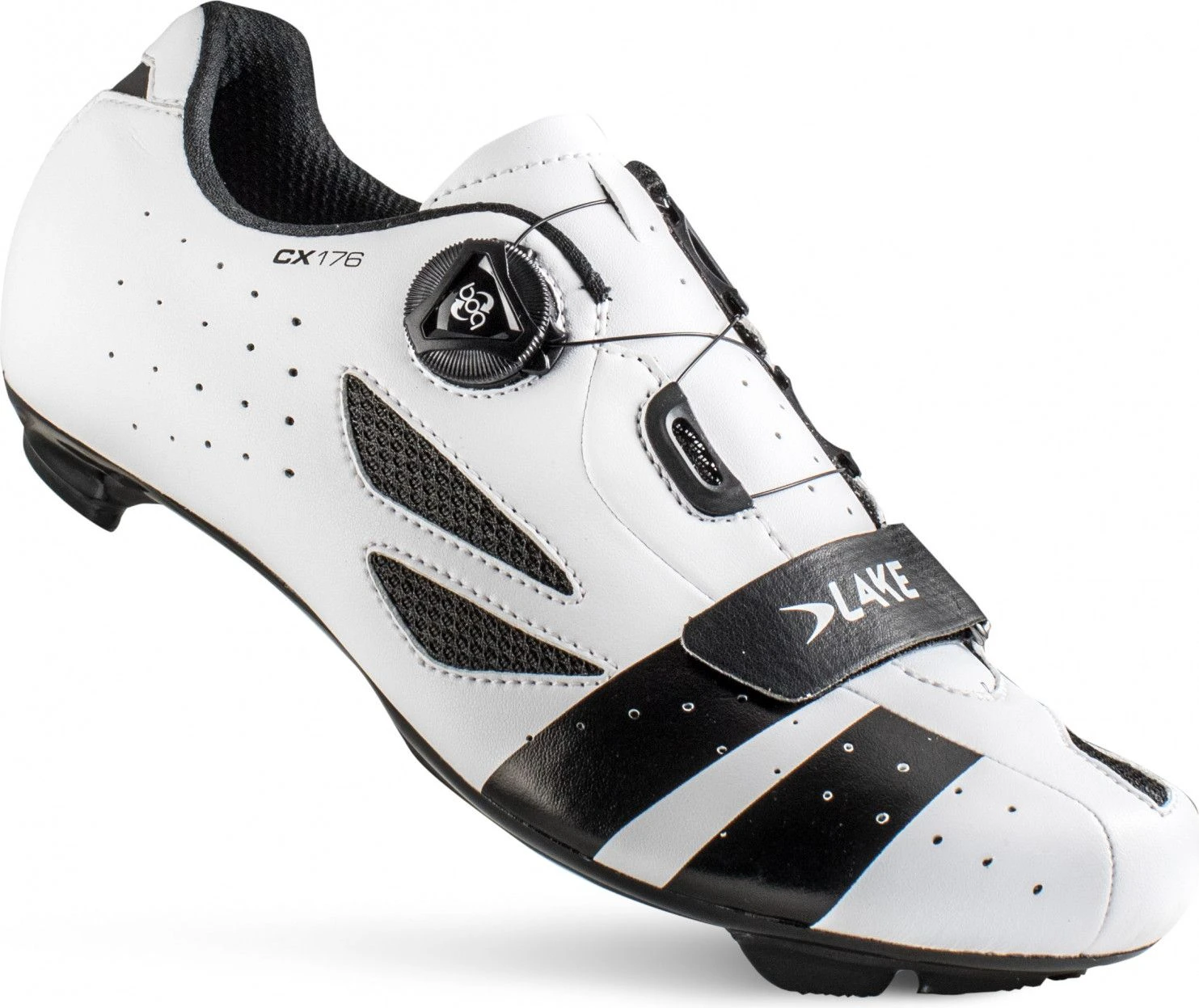 Lake CX176 Road Shoes White / Black 2019 1 Lake CX176 Road Shoes White / Black 2019