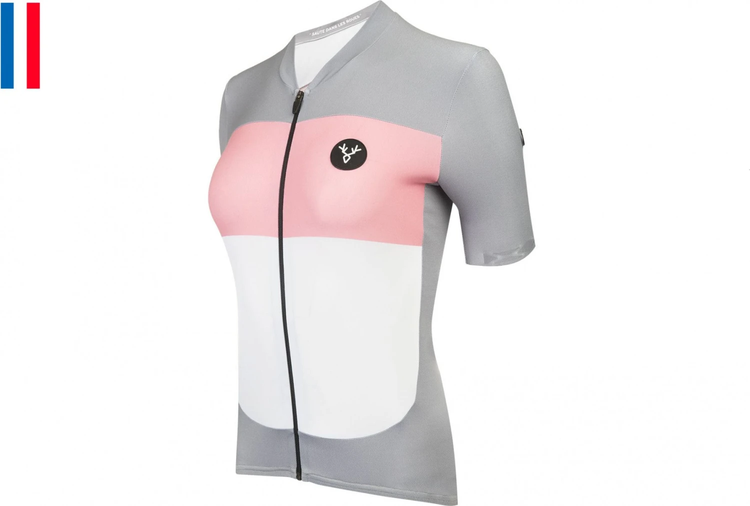 LeBram Eze Womens Short Sleeve Jersey Gray Pink 1 LeBram Eze Womens Short Sleeve Jersey Gray Pink