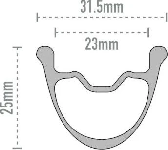 Enve Gravel G23 Tubeless 700c Disc Rim 3 Enve Gravel G23 Tubeless 700c Disc Rim - Image 3