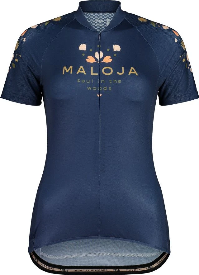 Maloja RubinieM Women's Short Sleeve Jersey Night Sky Blue 1 Maloja RubinieM Women's Short Sleeve Jersey Night Sky Blue