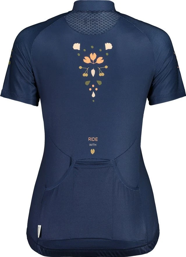 Maloja RubinieM Women's Short Sleeve Jersey Night Sky Blue 2 Maloja RubinieM Women's Short Sleeve Jersey Night Sky Blue - Image 2