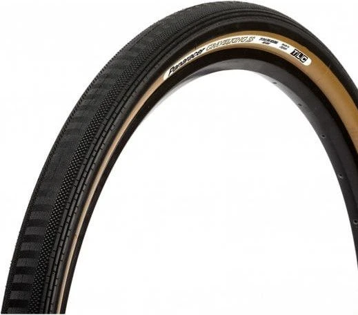 Panaracer GravelKing Semi Slick TLC Gravel Tire 700mm Tubeless Ready Foldable Black / Beige 1 Panaracer GravelKing Semi Slick TLC Gravel Tire 700mm Tubeless Ready Foldable Black / Beige