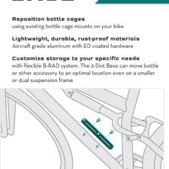 Wolf-tooth Wolf Tooth B-RAD 2 Slot Base Black -Sram Bike Shop 206777560b9f4a9235971.22626623