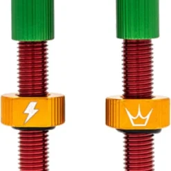 Peaty's X Chris King MK2 42mm Tubeless Valves Rasta