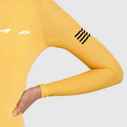 MAAP Evade Pro Base Amber Women's Long Sleeve Jersey Yellow -Sram Bike Shop 2128798613b7697bd2af9.41912057