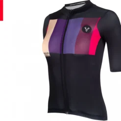 LeBram Aubisque Women's Short Sleeve Jersey Sky Black Adjusted Cut -Sram Bike Shop 21343196153b8083caba8.72152616