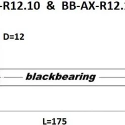Black-bearing Rear Axle Black Bearing QR 12 Mm - 175 - M12x1 - 20 Mm -Sram Bike Shop 214982761812945aabd45.71233657