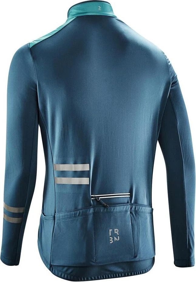 Triban RC500 Shield Long Sleeve Jersey Green 2 Triban RC500 Shield Long Sleeve Jersey Green - Image 2