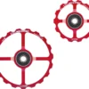 CyclingCeramic Oversized Pulley Wheels 14/19T Red