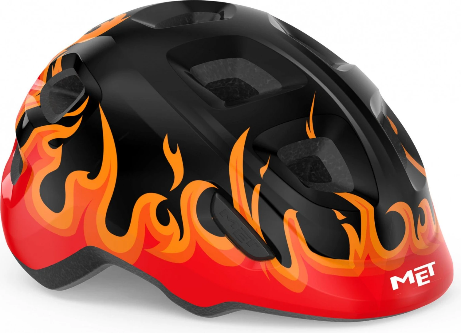 MET Hooray Child Helmet Black Red 1 MET Hooray Child Helmet Black Red