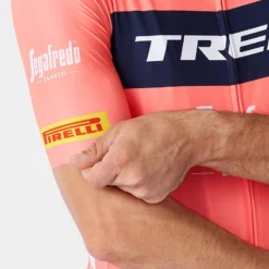 Santini X Trek Segafredo Replica Short Sleeve Jersey Coral / Pink -Sram Bike Shop 219322661dd9d0718e343.86027010