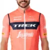 Santini X Trek Segafredo Sleeveless Windbreaker Vest Coral Pink