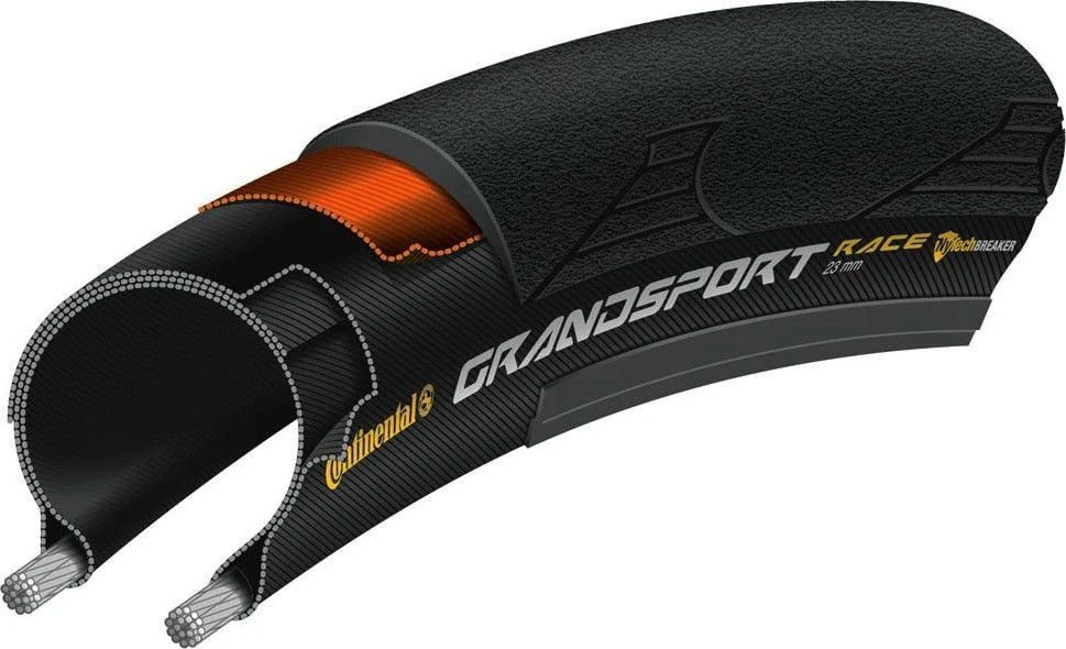 Continental Grand Sport Race 700 Mm Road Tire Tubetype Foldable NyTech Breaker PureGrip Compound 3 Continental Grand Sport Race 700 Mm Road Tire Tubetype Foldable NyTech Breaker PureGrip Compound - Image 3