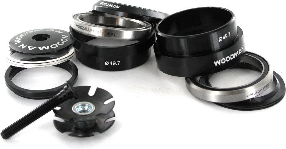 WOODMAN Headset 1''1/8 AXIS O SOLUTION SPG External 49.7mm Black 1 WOODMAN Headset 1''1/8 AXIS O SOLUTION SPG External 49.7mm Black