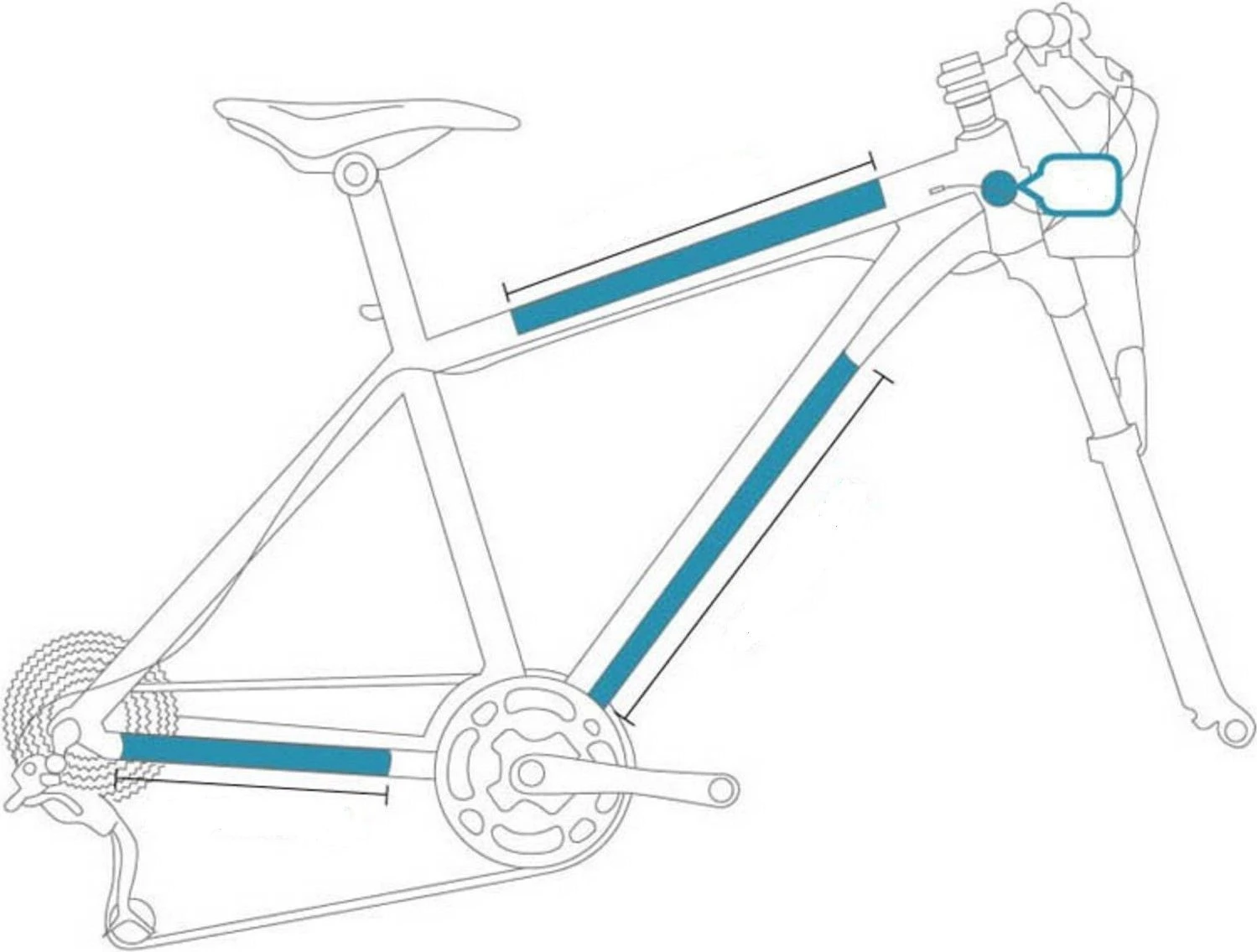 CLEARPROTECT Protection Kit Invisible Bike Size Medium 1 CLEARPROTECT Protection Kit Invisible Bike Size Medium
