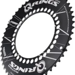 ROTOR Q-Rings External Road Chainring 130mm BCD 5 Holes Black
