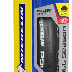 MICHELIN POWER ALL SEASON Road Tyres 700x23c Folding Black Bundle -Sram Bike Shop 580e026f537e0 1