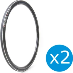HUTCHINSON Bundle 2 Tires Intensive 2 Souple Hardskin Renforced 700x25 Black