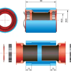 FSA Bottom Bracket PRESS FIT 30 Route PF30 CERAMIQUE 5 FSA Bottom Bracket PRESS FIT 30 Route PF30 CERAMIQUE -Sram Bike Shop 59de2164c7536