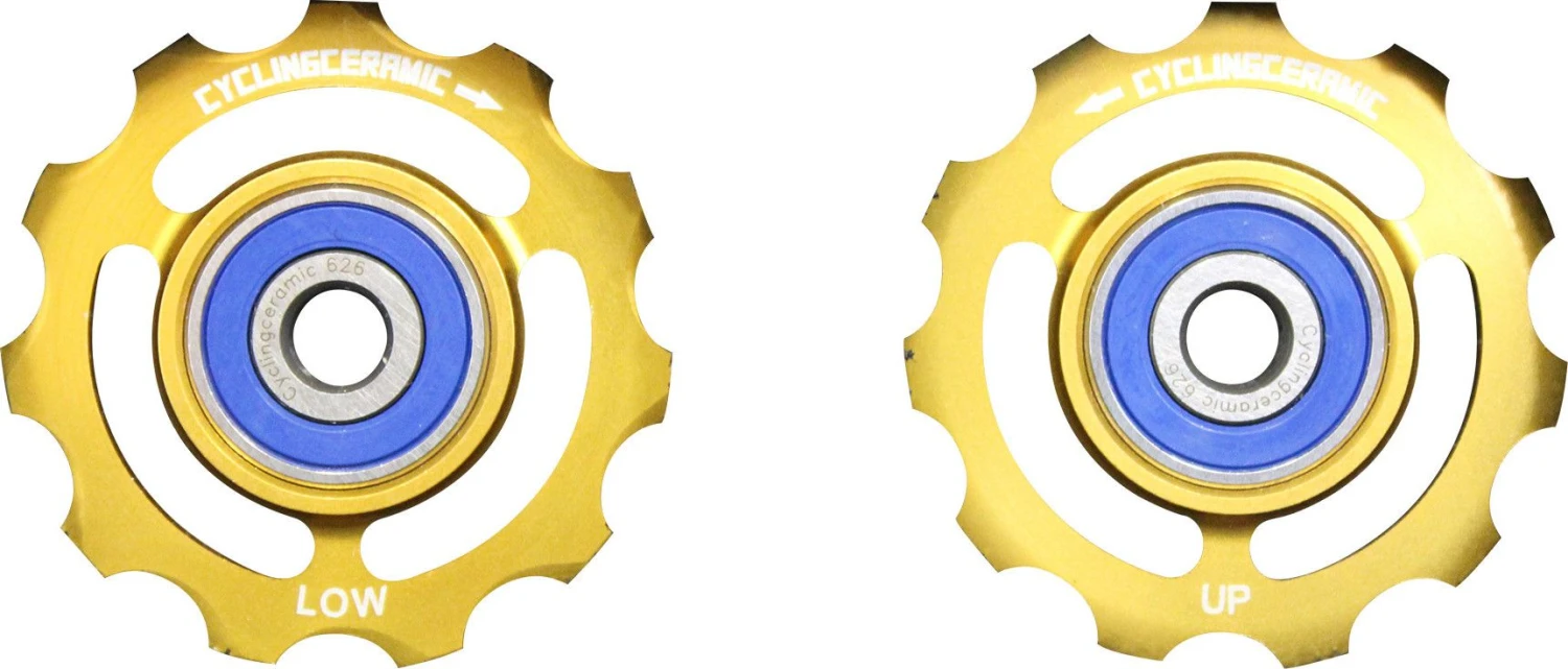 CyclingCeramic Jockey Wheels Shimano 10/11s (Limited Edition Gold) 2 CyclingCeramic Jockey Wheels Shimano 10/11s (Limited Edition Gold) - Image 2