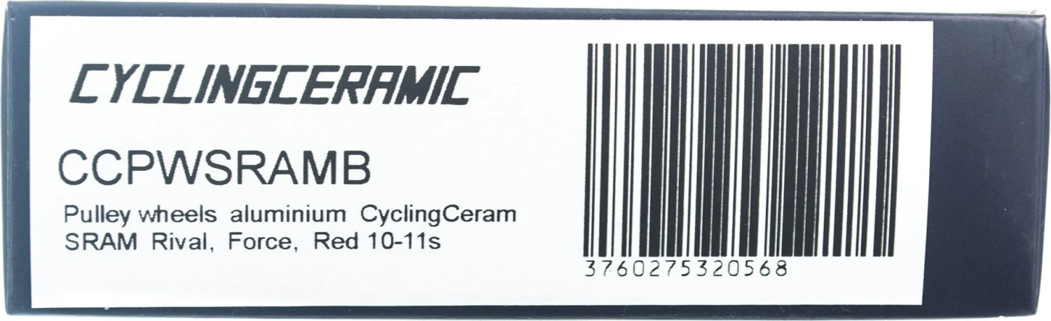 CyclingCeramic Jockey Wheels Sram 10/11s Black 4 CyclingCeramic Jockey Wheels Sram 10/11s Black - Image 4