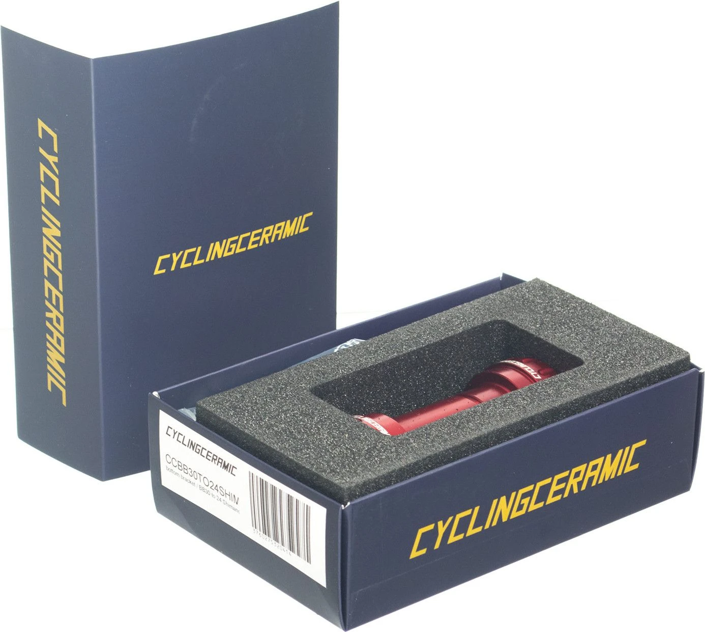 CyclingCeramic Bottom Bracket BB30 To 24 Shimano Red 1 CyclingCeramic Bottom Bracket BB30 To 24 Shimano Red