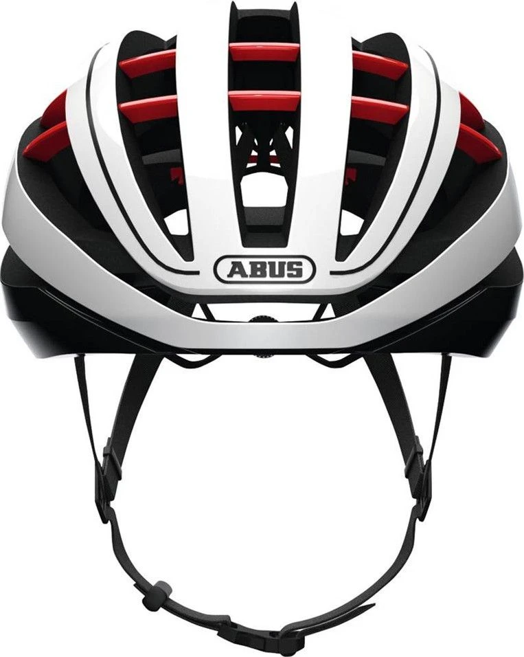 Abus Aventor Helmet White Red 2 Abus Aventor Helmet White Red - Image 2