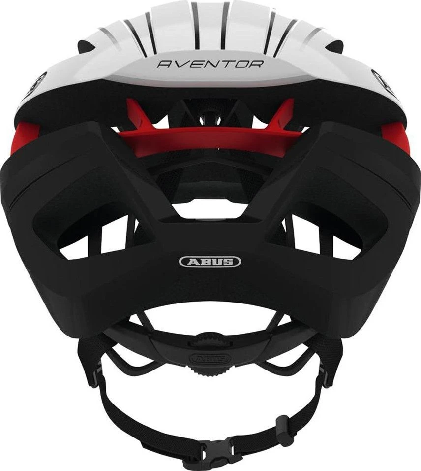 Abus Aventor Helmet White Red 3 Abus Aventor Helmet White Red - Image 3