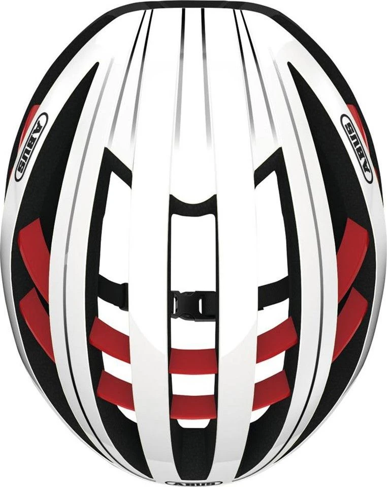 Abus Aventor Helmet White Red 4 Abus Aventor Helmet White Red - Image 4