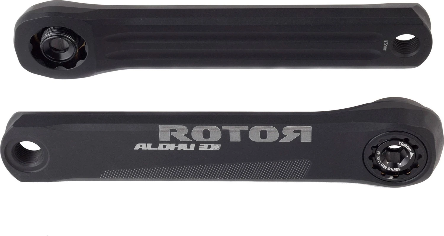 Rotor Cranks Arms Aldhu 24 Black 1 Rotor Cranks Arms Aldhu 24 Black