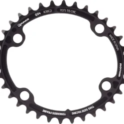 ROTOR ALDHU 3D+ Oval Chainring Internal 4x110mm Black