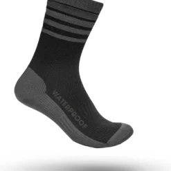 GripGrab Waterproof Merino Thermal Winter Socks Black Grey