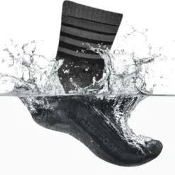 GripGrab Waterproof Merino Thermal Winter Socks Black Grey -Sram Bike Shop 5b61b29cd1393