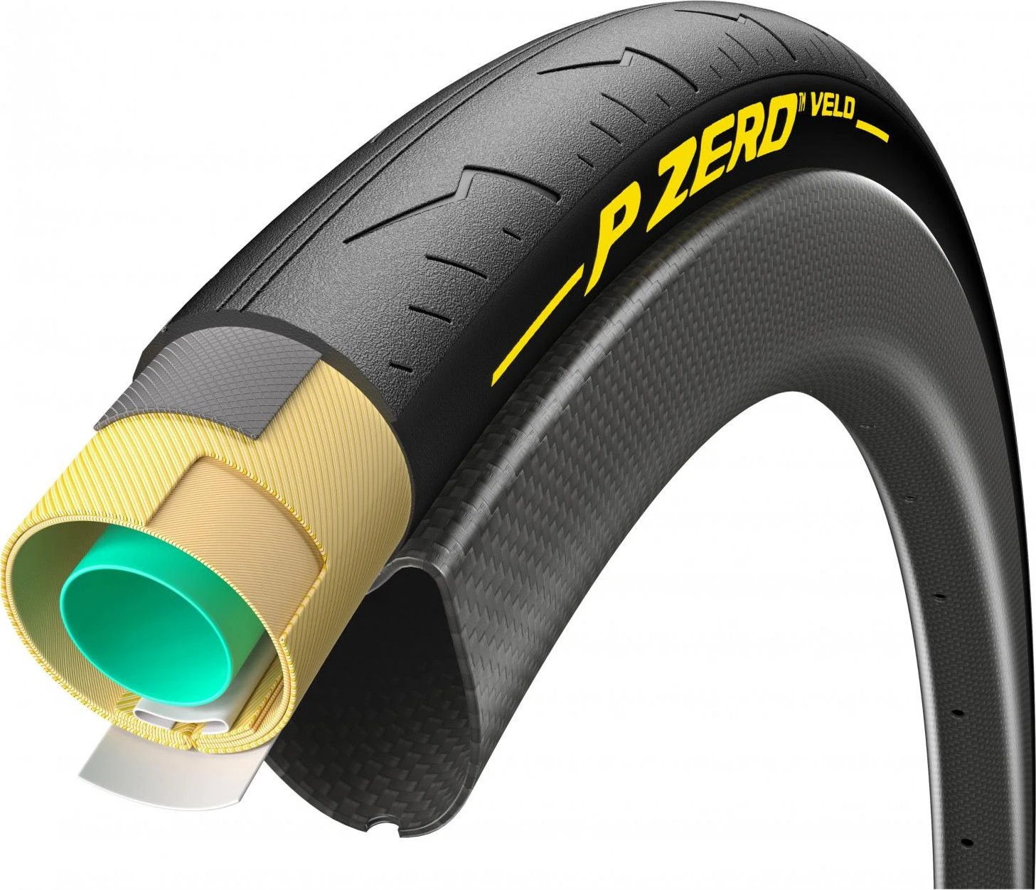 Pirelli P Zero Velo 700c Road Tubular Black 4 Pirelli P Zero Velo 700c Road Tubular Black - Image 4